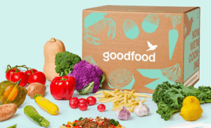 Fresh ingredients in a delivery box